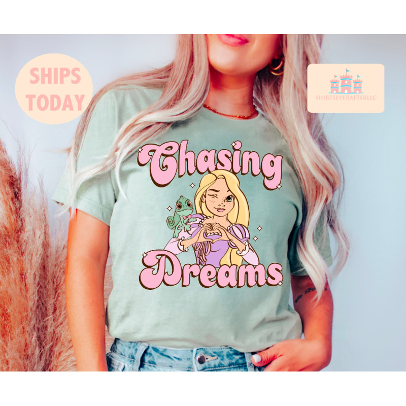 Disney Tangled shirt, Disney Rapunzel shirt, Tangled shirt, Rapunzel shirt, Chasing dreams shirt, Pascal shirt, Tangled princess shirt, - 3.jpg