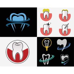 dental logo svg, tooth logo eps, Teeth vector silhouette, digital tooth design, dentist clipart, dental clip art, dentis