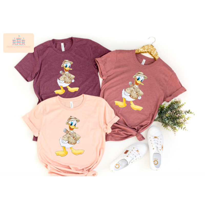 Donald Duck safari shirt, Mickey animal, Animal Kingdom themed Disney trip shirt for kids and adults, Safari shirt, animal kingdom shirt, - 3.jpg