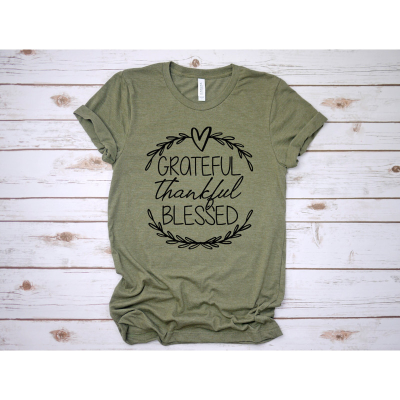 Grateful Thankful Blessed Fall Shirt Autumn Shirt Thanksgiving Shirt Unisex Jersey Short Sleeve Tee - 2.jpg