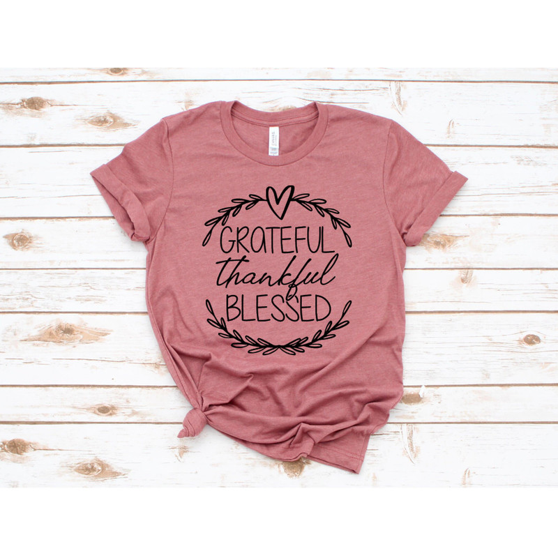 Grateful Thankful Blessed Fall Shirt Autumn Shirt Thanksgiving Shirt Unisex Jersey Short Sleeve Tee - 3.jpg