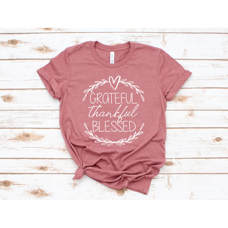 Grateful Thankful Blessed Fall Shirt Autumn Shirt Thanksgiving Shirt Unisex Jersey Short Sleeve Tee - 4.jpg