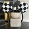 Halloween headband ears Black and white checkered Ears Headband Epcot Ears magic kingdom Ears disney Ears checkered ears, retro - 2.jpg
