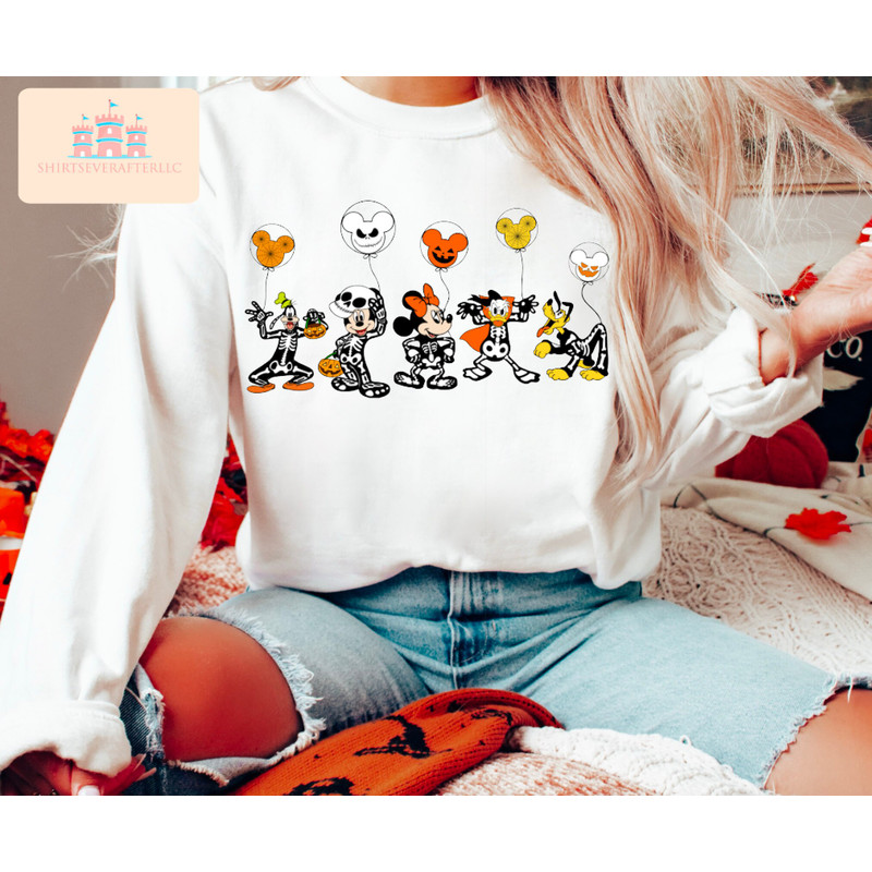 Halloween Party Dancing Skeleton Shirt Skeletons Happy Halloween Tshirt, Comfortable Tee Halloween Shirt Tee, Mickey halloween shirt, minnie - 2.jpg