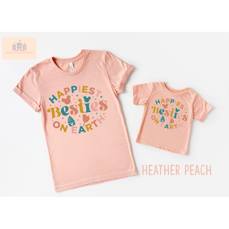 Happiest Besties On Earth Shirt, Disney Shirt, Walt Disney Shirts, Disney Besties Tshirt, Mickey Shirts, Minnie Shirt, Disney World Tee - 2.jpg