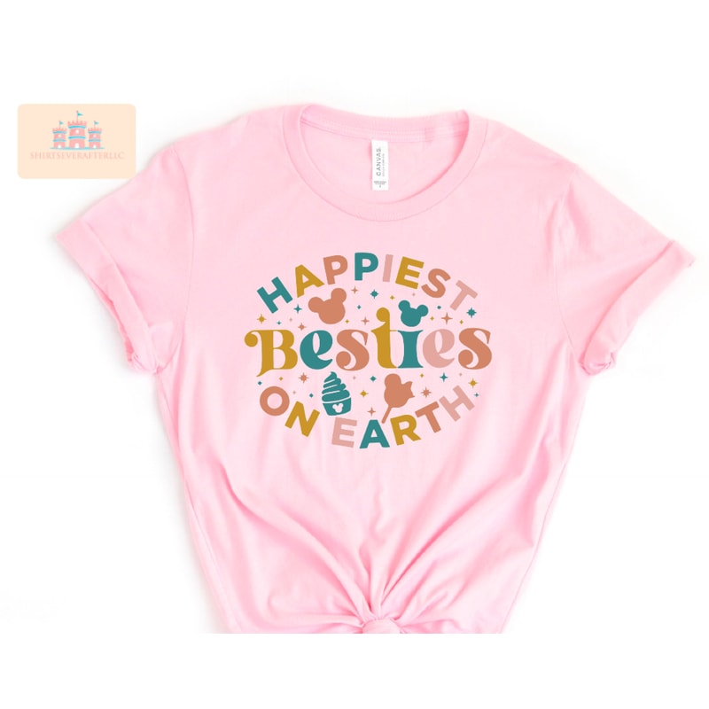 Happiest Besties On Earth Shirt, Disney Shirt, Walt Disney Shirts, Disney Besties Tshirt, Mickey Shirts, Minnie Shirt, Disney World Tee - 4.jpg