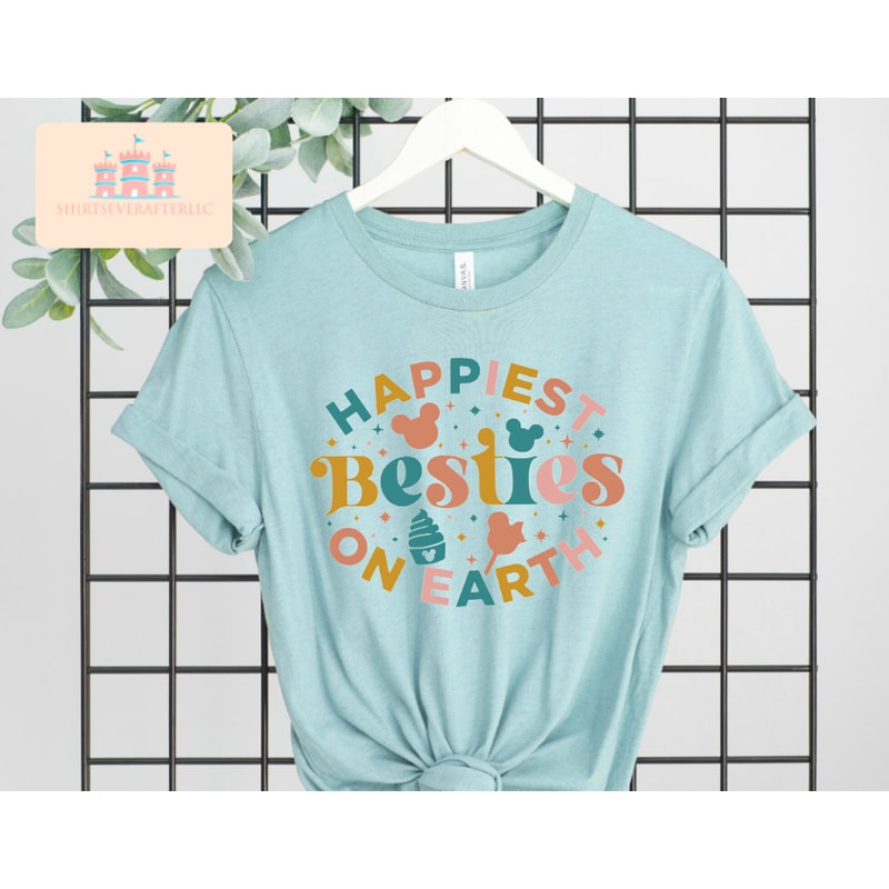 Happiest Besties On Earth Shirt, Disney Shirt, Walt Disney Shirts, Disney Besties Tshirt, Mickey Shirts, Minnie Shirt, Disney World Tee - 5.jpg