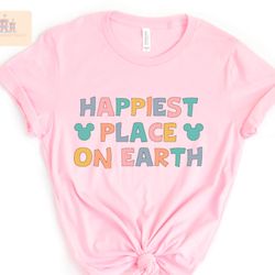 happiest place on earth shirt, colorful vacay shirts kids to