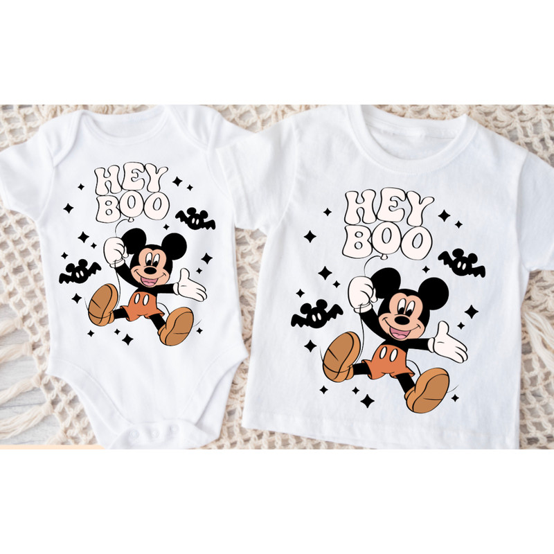 hey boo mickey halloween shirt, The Most Magical Place, Fall Best Day shirt, Halloween Spooky Family Mom Dad Adult Kid Toddler Baby - 1.jpg