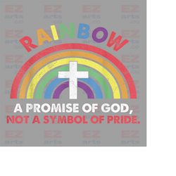 god's promise, trendy christian png, god's promise not pride, jesus loves everyone, wear your faith, bible verse png, fa
