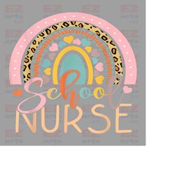 digital school nurse png retro school nurse design occupation design sublimation school png sublimation design cute teac