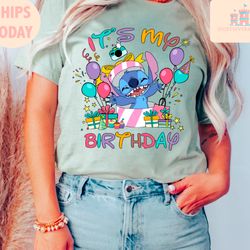 its my birthday stitch shirt, stitch and lilo t-shirt, birth