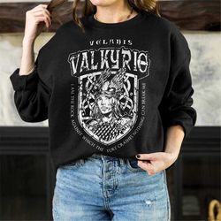 acotar valkyrie acosf sweatshirt | nesta archeron gwyn emerie cassian azriel illyrian training velaris sarah j maas lice