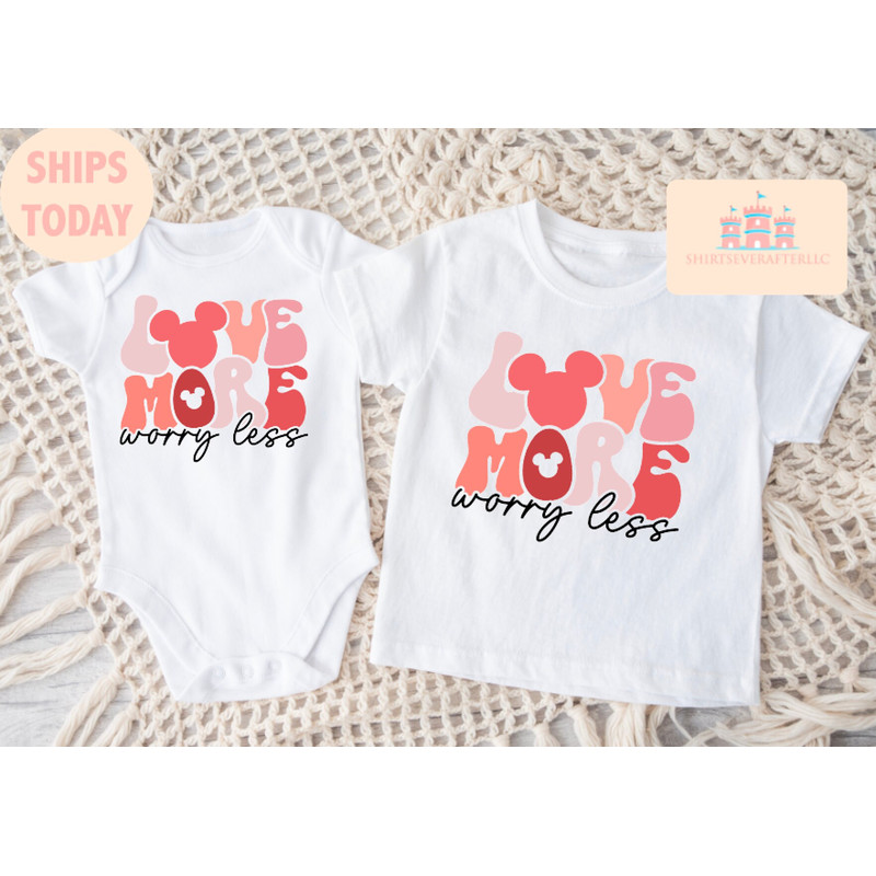Love More, Worry Less Shirt, Valentines Day Shirt, Love Shirt, Cute Valentines Shirt, Valentines Day Gift, Valentines Day Sweatshirt - 2.jpg