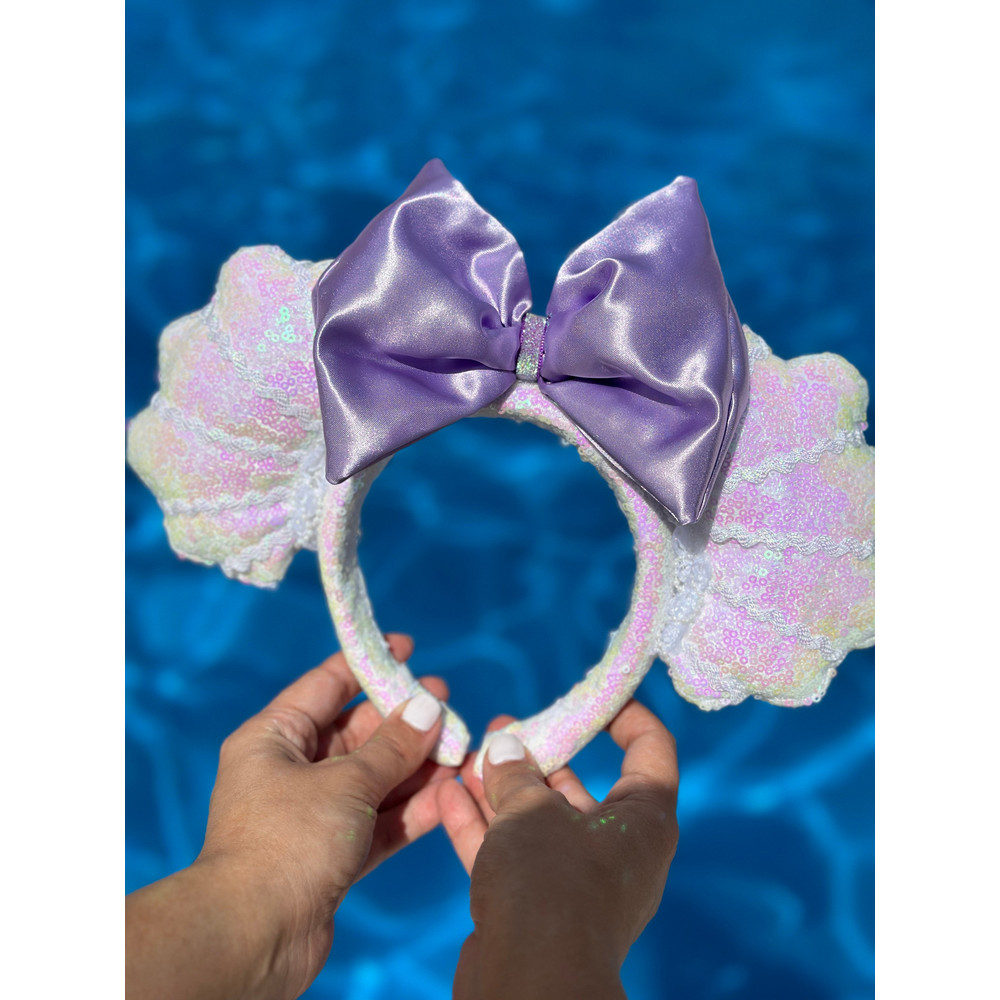 Mermaid Ears sea shell Ears Headband Mermaid Ears magic kingdom Ears disney Ears Ariel ears - 1.jpg