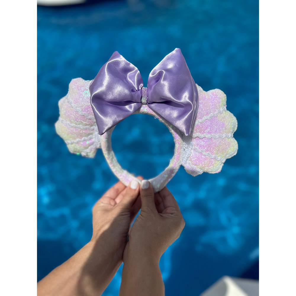 Mermaid Ears sea shell Ears Headband Mermaid Ears magic kingdom Ears disney Ears Ariel ears - 3.jpg
