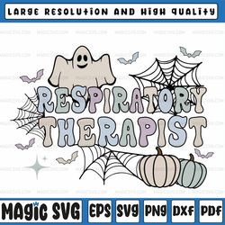 spooky respiratory therapist svg, halloween respiratory therapy svg, therapist crew svg, respiratory therapist gift, hal