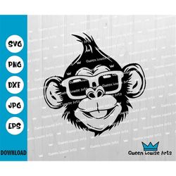cool monkey svg,simple monkey svg,layered monkey svg,cute monkey head png,monkey cricut,monkey wearing sunglasses svg,cr