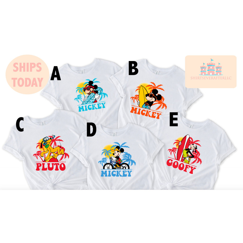 Mickey Summer Beach Shirt, Disney Summer, Shirt, Mickey Summer Shirt, Mickey Mouse Beach Boys Shirt, Mickey Surfing Shirt, Beach Party Shirt - 2.jpg