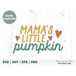 mama's little pumpkin svg cut file - retro first fall baby svg, kid fall shirt svg, pumpkin patch svg - commercial use,