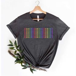 rainbow hearts shirt, pride tee, lgbtq shirt, pride month t-shirt, gay pride shirt, lesbian shirt, subtle pride shirt, r