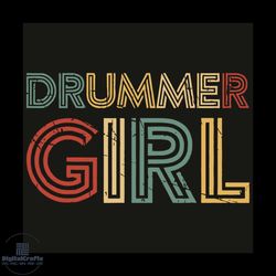 drummer girl svg, trending svg, drummer girl svg, drummer girl retro vintage, drumming svg, drumming musician percussion