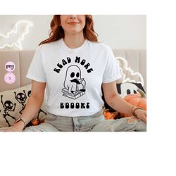 read more boooks png, r.i.p. png, halloween reading png, spooky season png, cute ghost reading book png, bookworm png, h