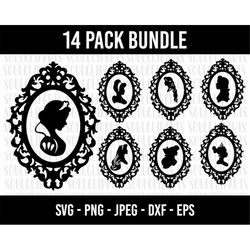 cod1001- princess silhouette svg bundle, snow white svg, princess svg, princess svg files for cricut silhouette/tumbler