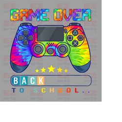 game over back to school png, first day of school png, boy school shirt design, teacher png, kids png, back to school pn