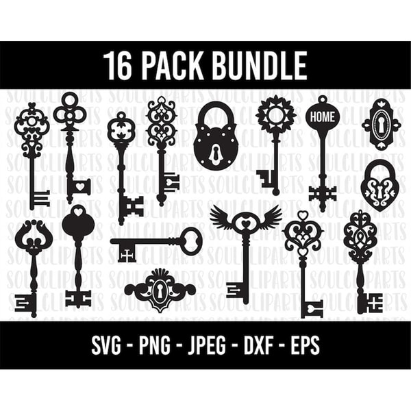 Random Key Svg COD609- Key SVG, Key Clipart, Keys Svg Bundle, Magic Key Svg | Inspire ...
