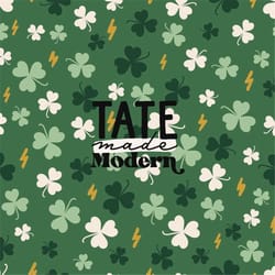 green shamrocks lightning bolt seamless pattern file - retro st. patricks day seamless pattern, green st. patricks day f