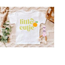 little cutie orange svg, birthday girl png, toddler shirt png, retro brother sister, kids shirt design, matching sibling