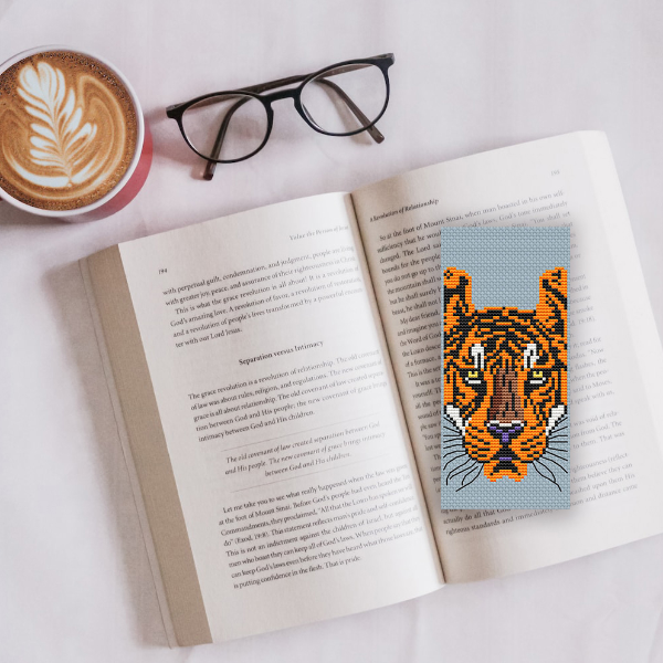 tiger bookmark cross stitch pattern pdf