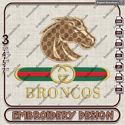 NCAA Boise State Broncos Gucci Embroidery Design, NCAA Embroidery Files, NCAA Machine Embroidery. Digital File