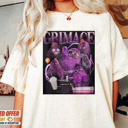 retro vintage grimace shake shirt funny tik tok trend meme,hbd grimace hilarious tshirt,grimace survivor appareal,happy