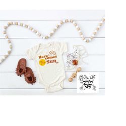 here comes the sun you are my sunshine nursery print boho vintage spring summer svg cut file dxf printable png silhouett