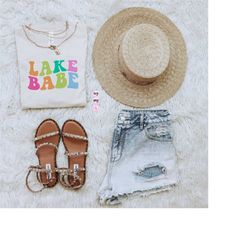 lake babe, lake svg, beach bum, retro summer, lake life, life is better svg, retro svg cut file printable png silhouett