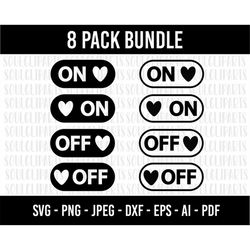cod653- on off switch svg, on off toggle svg, power button svg, mode on svg, mode off svg, cricut, silhouette, sticker,