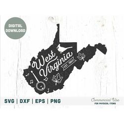 vintage west virginia svg cut file - west virginia home svg, west virginia state symbols svg, wv state map svg- commerci