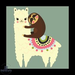 cute llama and sloth svg, trending svg, llama svg, sloth svg, llama and sloth svg, cute llama and sloth svg, best friend
