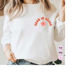 grow in grace svg, minimal svg, amen svg, bible verse, christian shirts bundle, svg cut file printable png silhouette cr
