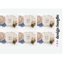 minimal svg bundle, pray, amen svg, grow in grace, bible verse, christian shirts bundle, svg cut file printable png, cri