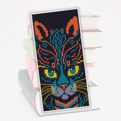 Cross stitch bookmark pattern Cat, Counted cross stitch, Kitten cross stitch, Bookmark embroidery, PDF