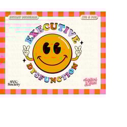 executive dysfunction svg, png, adhd svg, neurodiversity, autism, mental health svg, commercial use, cut file for cricut