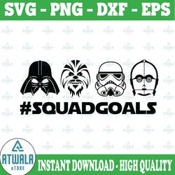 star wars squadgoals svg, star wars squadgoals svg, hashtag, svg cut files cricut silhouette, instant download
