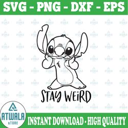 stay weird svg, lilo and stitch svg, stitch svg, lilo svg, toddler svg, disney svg, stitch cut file, disney cut file, di