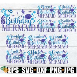 family matching mermaid birthday. mermaid birthday. mermaid family birthday. digital images. family mermaid birthday. bi