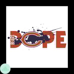 dope chicago bears football team svg, sport svg, chicago bears football team svg, chicago bears svg, dope svg, dope bear