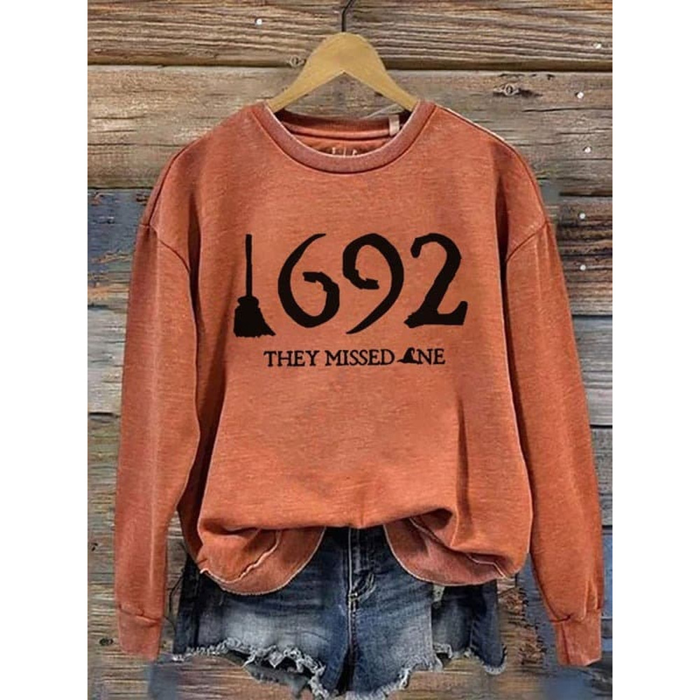 Halloween Salem Broom 1692 Casual Sweatshirt, Witch Shirt, Salem Witch Trials Shirt, Salem Witch Shirt, Massachusetts Witch Trials Shirt - 1.jpg