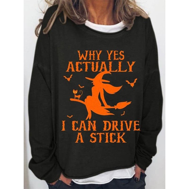 Halloween Why Yes Actually I Can Drive A Stick Sweatshirt, Witch Shirt, Salem Witch Trials Shirt, Salem Witch Shirt, Witch Trials Shirt - 1.jpg